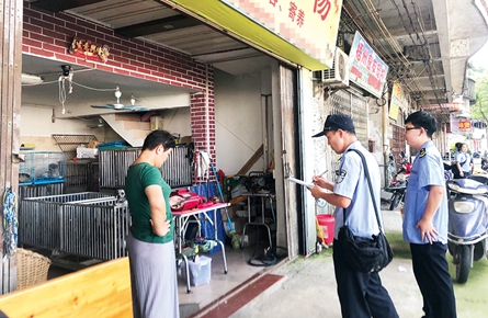 鴛江路一帶整治寵物養殖（經營）點