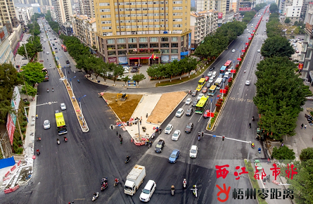 新興二路、新興三路提升改造工程進(jìn)入尾聲