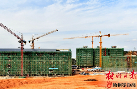 加快梧州醫專建筑外立面裝修