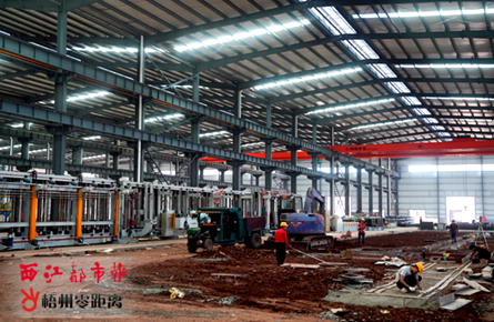 加快企業廠房建設