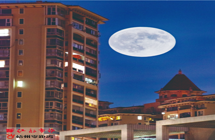  “超級月亮” 現梧州上空