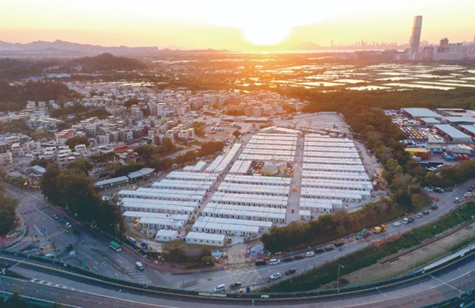 香港新田方艙醫院交付使用