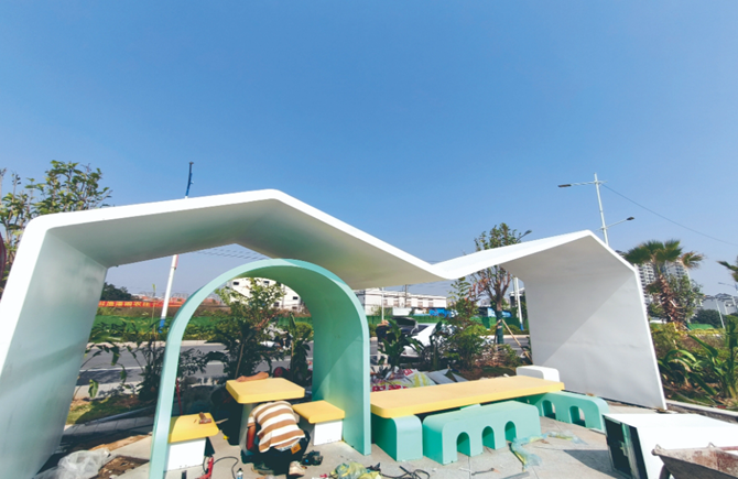 公園增加休息區(qū)