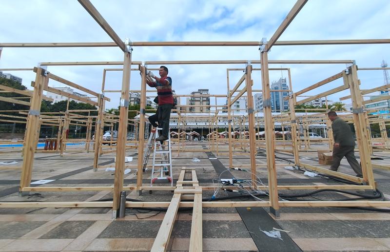 搭建展位布置場地